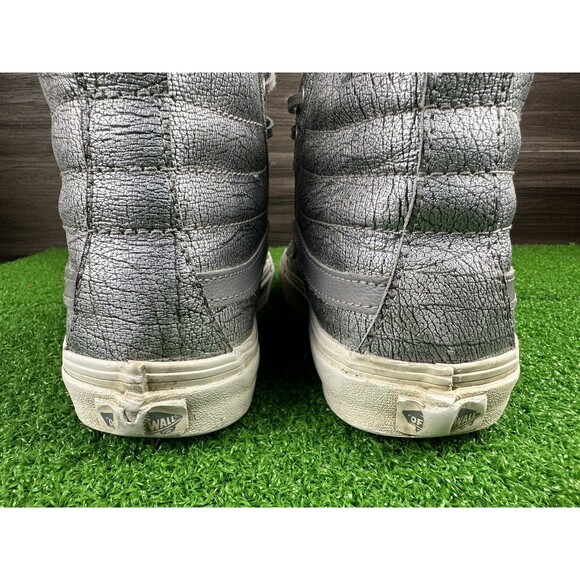 VANS SK8-Hi Slim Metallic Crackled Foil Leather Size 7 Sneakers womens 8.5 main image 7